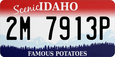 ID license plate 2M7913P