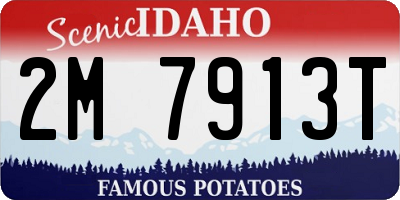 ID license plate 2M7913T