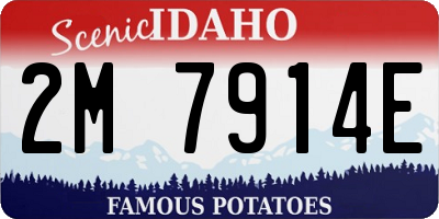 ID license plate 2M7914E