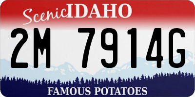 ID license plate 2M7914G