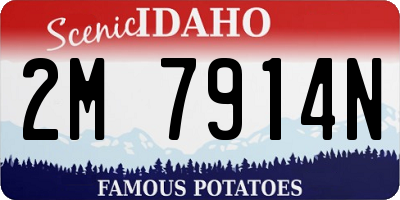 ID license plate 2M7914N
