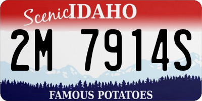 ID license plate 2M7914S