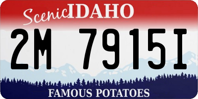 ID license plate 2M7915I