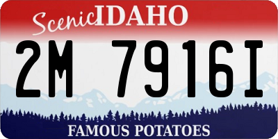 ID license plate 2M7916I