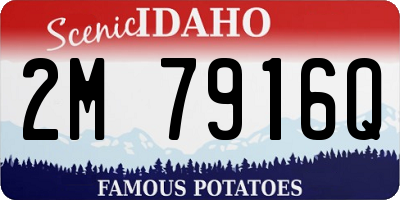 ID license plate 2M7916Q