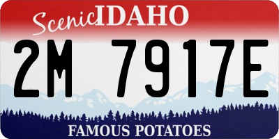 ID license plate 2M7917E