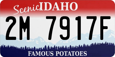 ID license plate 2M7917F