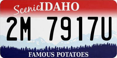 ID license plate 2M7917U