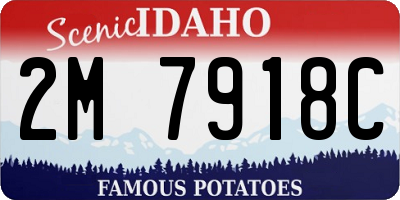 ID license plate 2M7918C