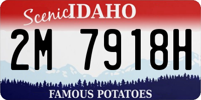 ID license plate 2M7918H