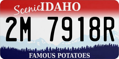 ID license plate 2M7918R