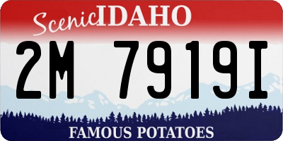 ID license plate 2M7919I