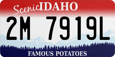 ID license plate 2M7919L