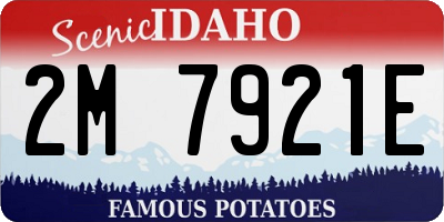 ID license plate 2M7921E