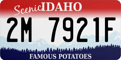 ID license plate 2M7921F