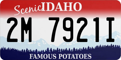 ID license plate 2M7921I