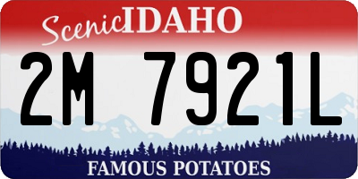 ID license plate 2M7921L