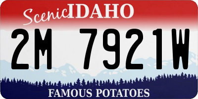 ID license plate 2M7921W