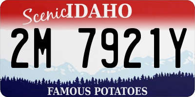 ID license plate 2M7921Y