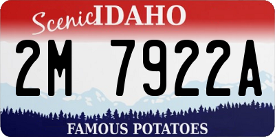 ID license plate 2M7922A