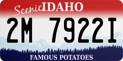 ID license plate 2M7922I