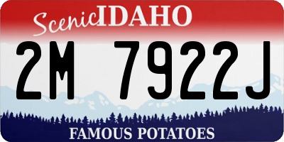 ID license plate 2M7922J