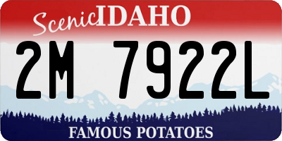 ID license plate 2M7922L