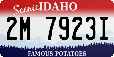 ID license plate 2M7923I