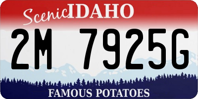 ID license plate 2M7925G
