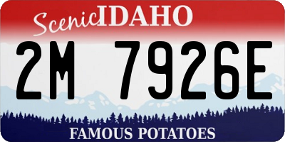 ID license plate 2M7926E