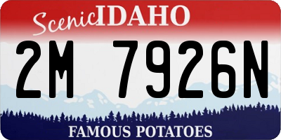 ID license plate 2M7926N