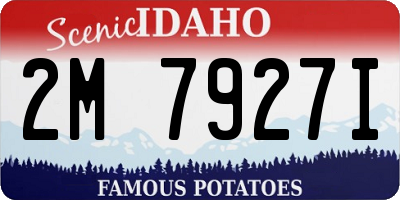 ID license plate 2M7927I