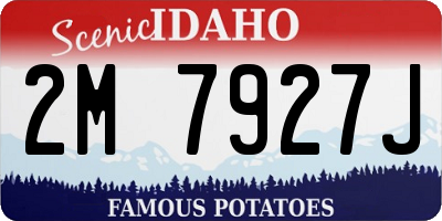 ID license plate 2M7927J