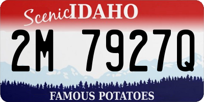 ID license plate 2M7927Q