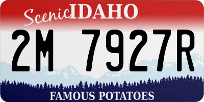 ID license plate 2M7927R