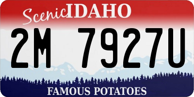 ID license plate 2M7927U