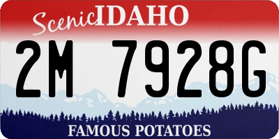 ID license plate 2M7928G