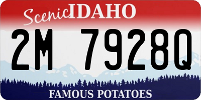 ID license plate 2M7928Q