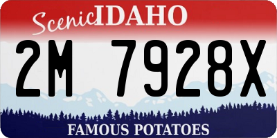 ID license plate 2M7928X