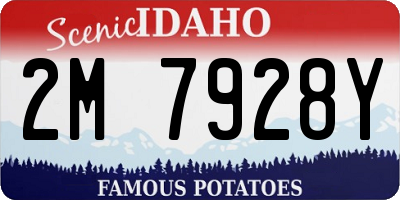 ID license plate 2M7928Y