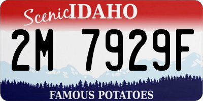 ID license plate 2M7929F
