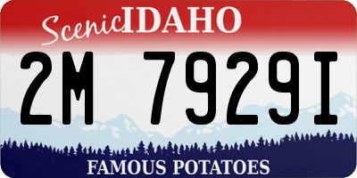 ID license plate 2M7929I