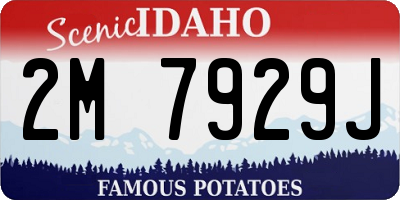 ID license plate 2M7929J