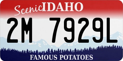 ID license plate 2M7929L
