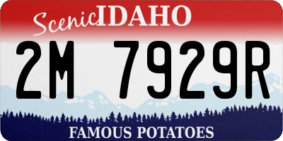 ID license plate 2M7929R