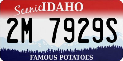ID license plate 2M7929S