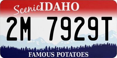 ID license plate 2M7929T