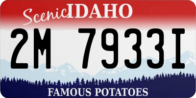ID license plate 2M7933I
