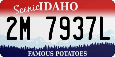 ID license plate 2M7937L