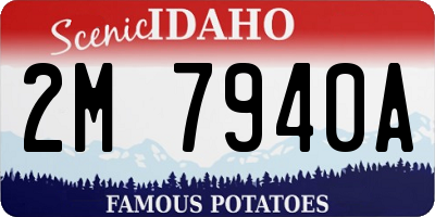 ID license plate 2M7940A